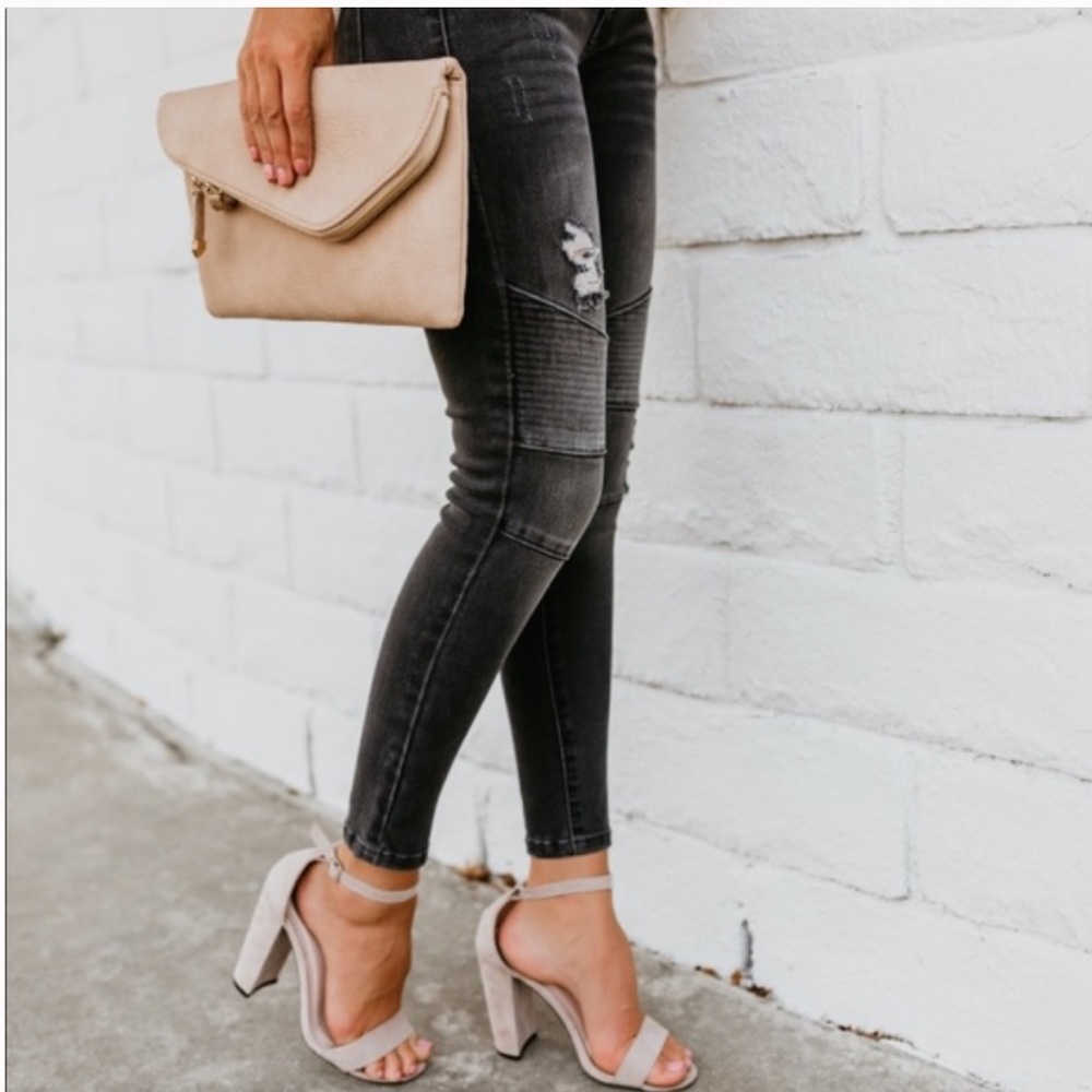 VICI KanCan piped Moto jeans - Picture 3 of 10